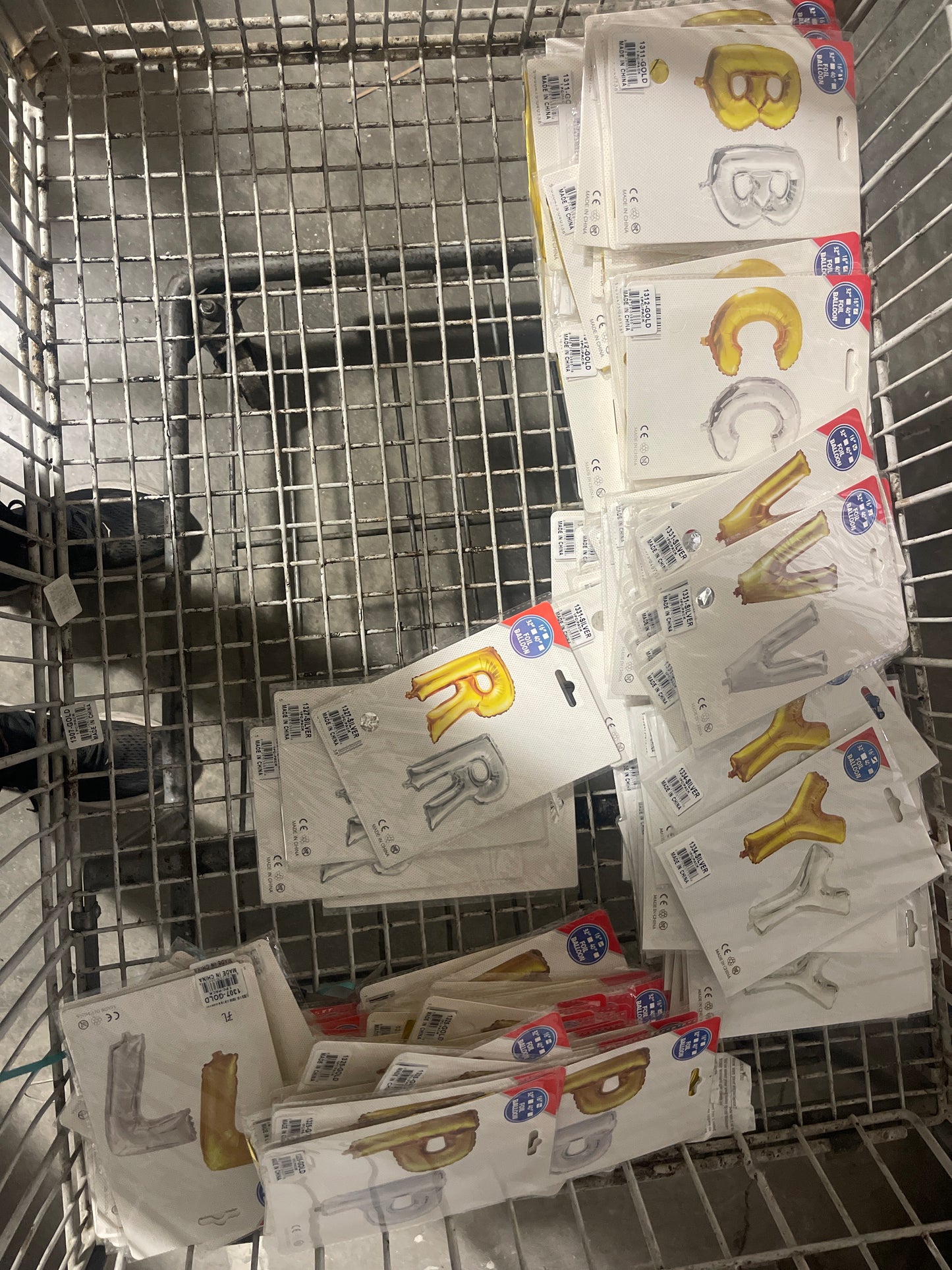 Foil Balloon 16” Silver - Letras (x1u)