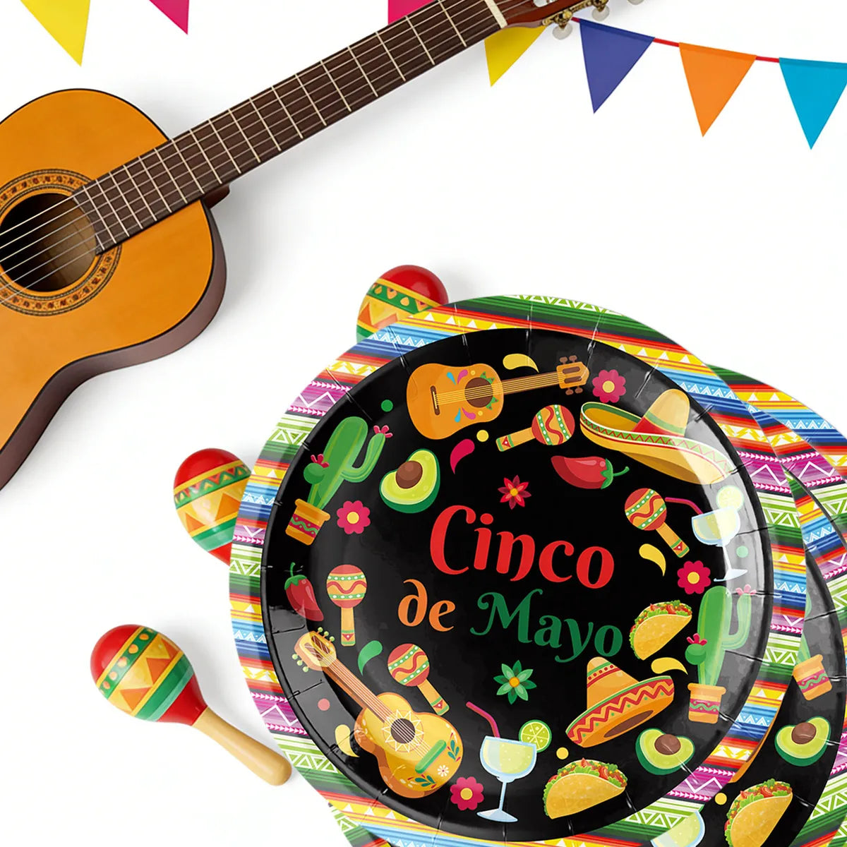 Platos 9” Mexico Cinco de Mayo (x10u)
