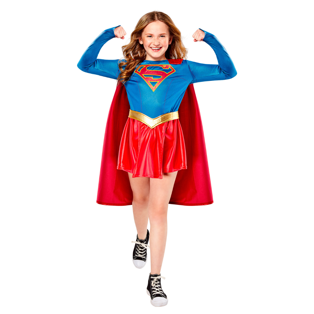 Supergirl Dress Deluxe Kids Costume