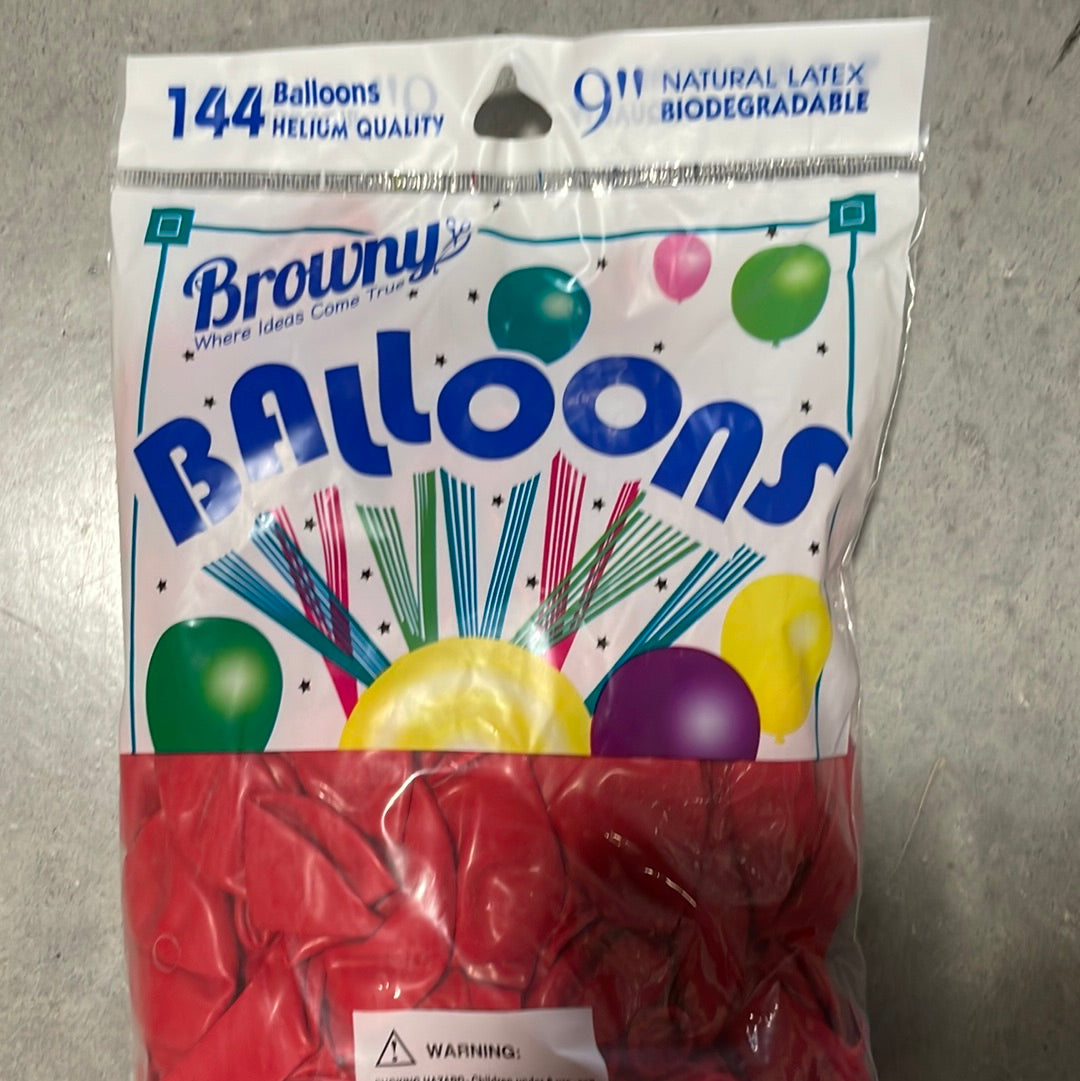 Globo 9” 144pcs - Red