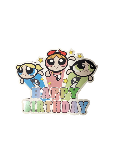 Powerpuff Cake Topper (x1u)