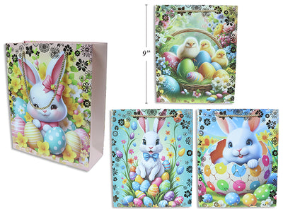 Easter Eggs Bunny Gift Bag Matte with Hotstamp – Medium (x4u)