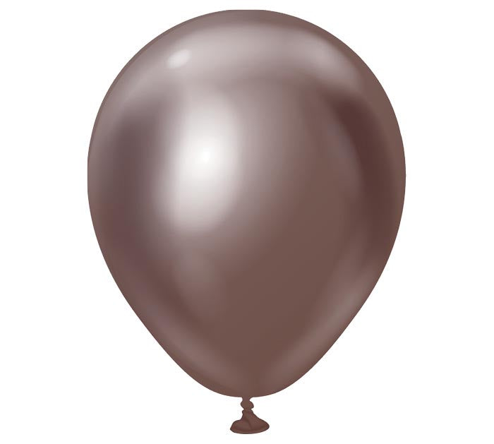 Kalisan Balloons 12” Mirror Chocolate 50ct