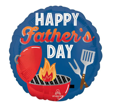 Happy Fathers Day BBQ Grill Foil Balloon 18”