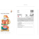 Santa Standing Foil Balloon