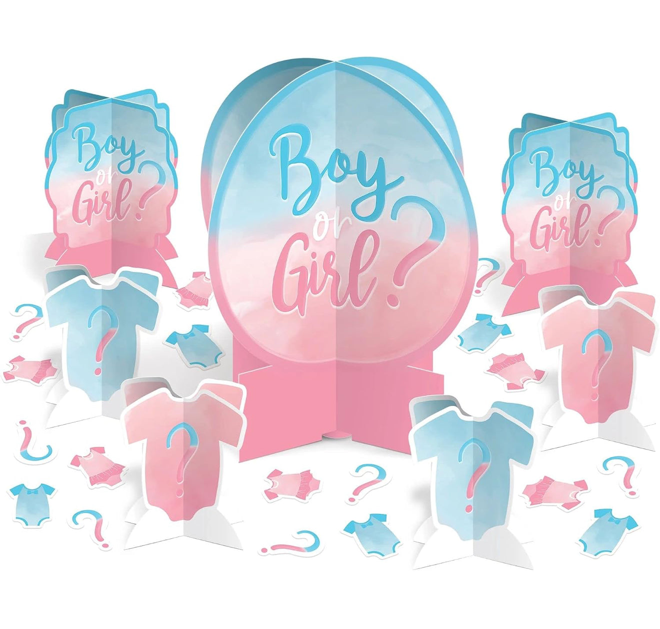 Gender Reveal Decoration Table Kit