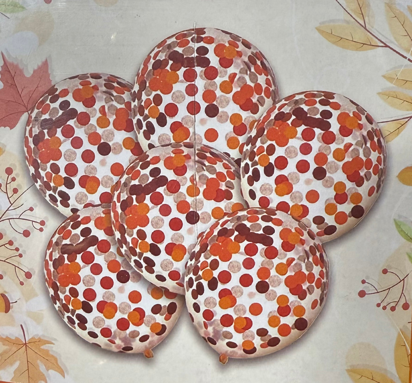 Globos de Confeti Thanksgiving 12” (x6u)