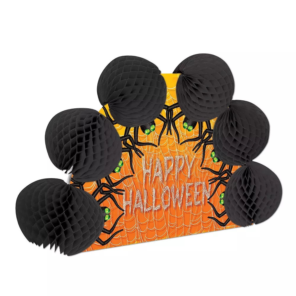 Halloween Spiders Pop-Over Centerpiece 10"