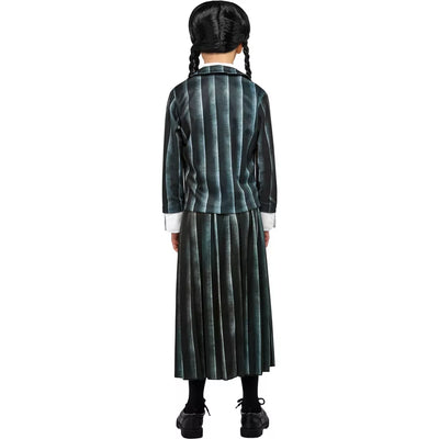 Wednesday Addams Family Kids Girl Costume