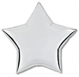 Star Solid Silver Balloon 18"