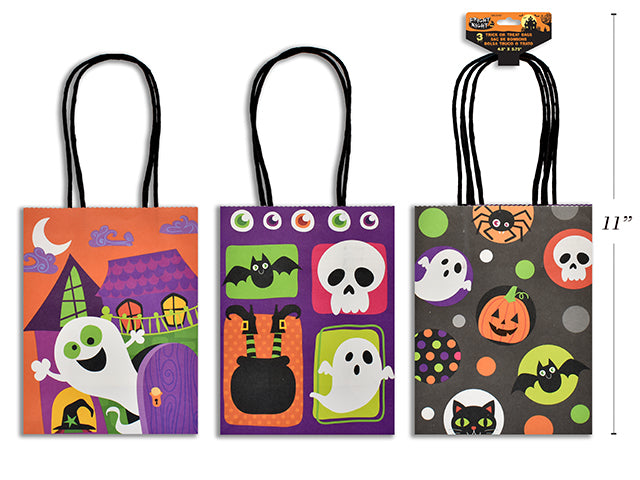 Bolsas Kraft Dulces Halloween (x3u) - 3 Diseños
