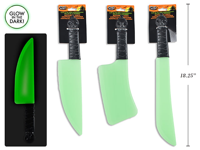 Cuchillo de Carnicero de Halloween GID - 3 Estilos Aleatorios