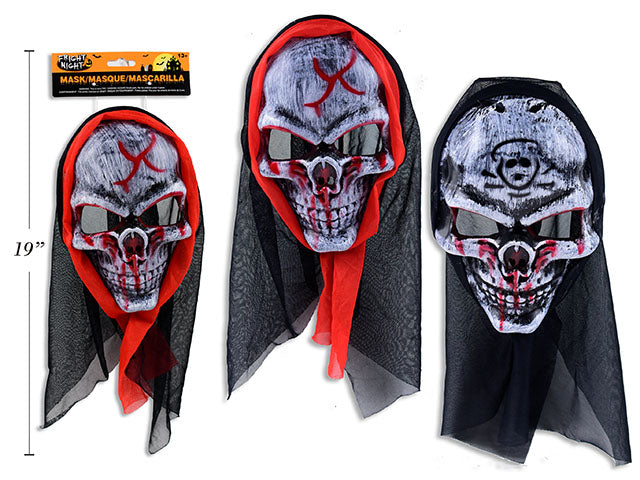 Máscara Calavera Sangrienta 9.84x6.25" 2 Estilos