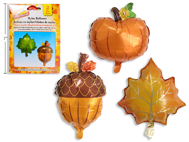 Globos Hoja y Bellota Thanksgiving (x2u)