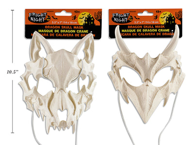 Máscara Calavera Dragón 6.125x7.125" 2 Estilos