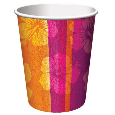 Aloha Hibiscus Cups 9oz 8ct