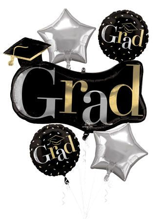 Bouquet Graduation Class Dismissed Foil Balloon