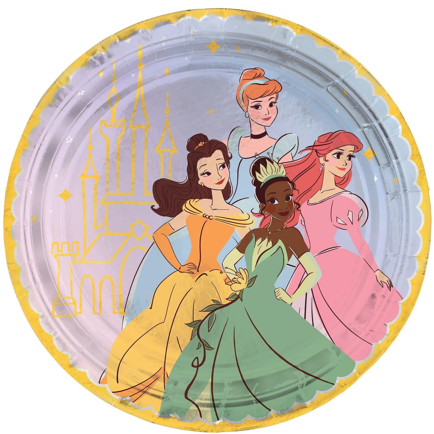 Disney Princess Round Plates 10.5in 8ct