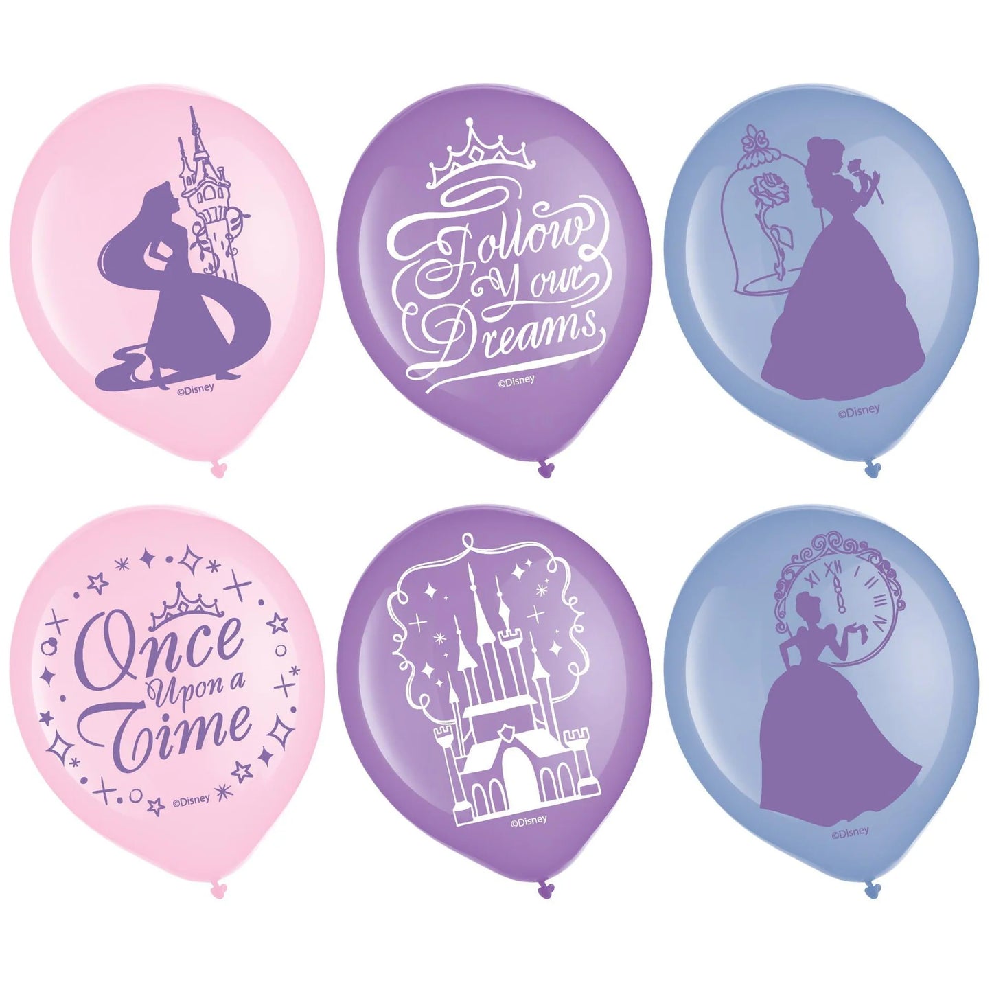Disney Princess Latex Balloons 6ct