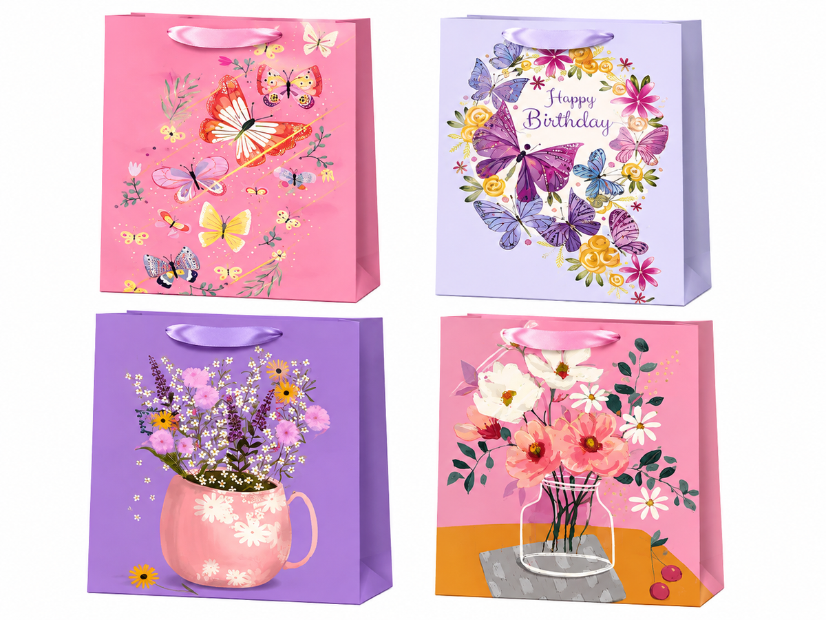 Happy Birthday Large Gift Bags (Varios Diseños)