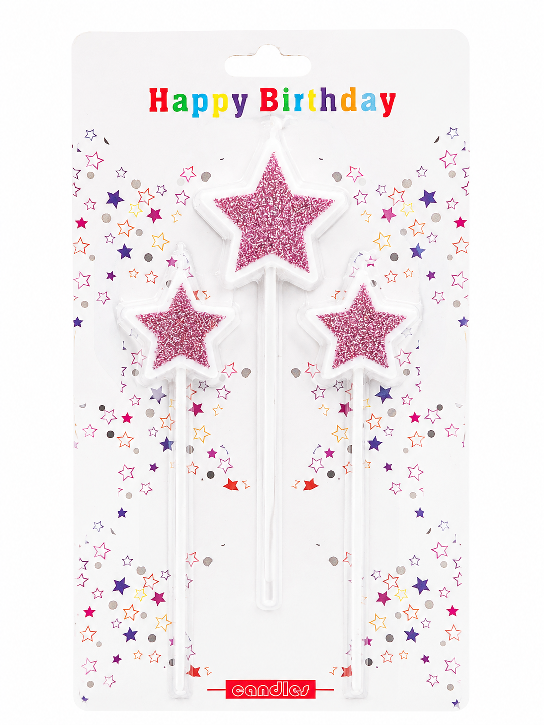Velas de Estrellas Variedad de Colores 3ct