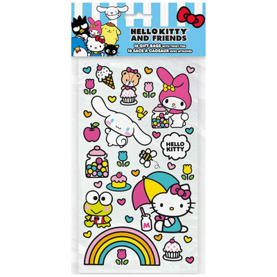 Hello Kitty Design Clear Gifts Bags 16ct