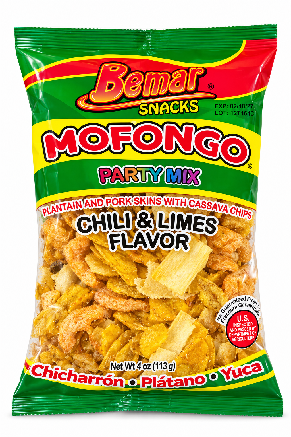 Mofongo Party Mix Chili and Lime Plantain Chips 4oz