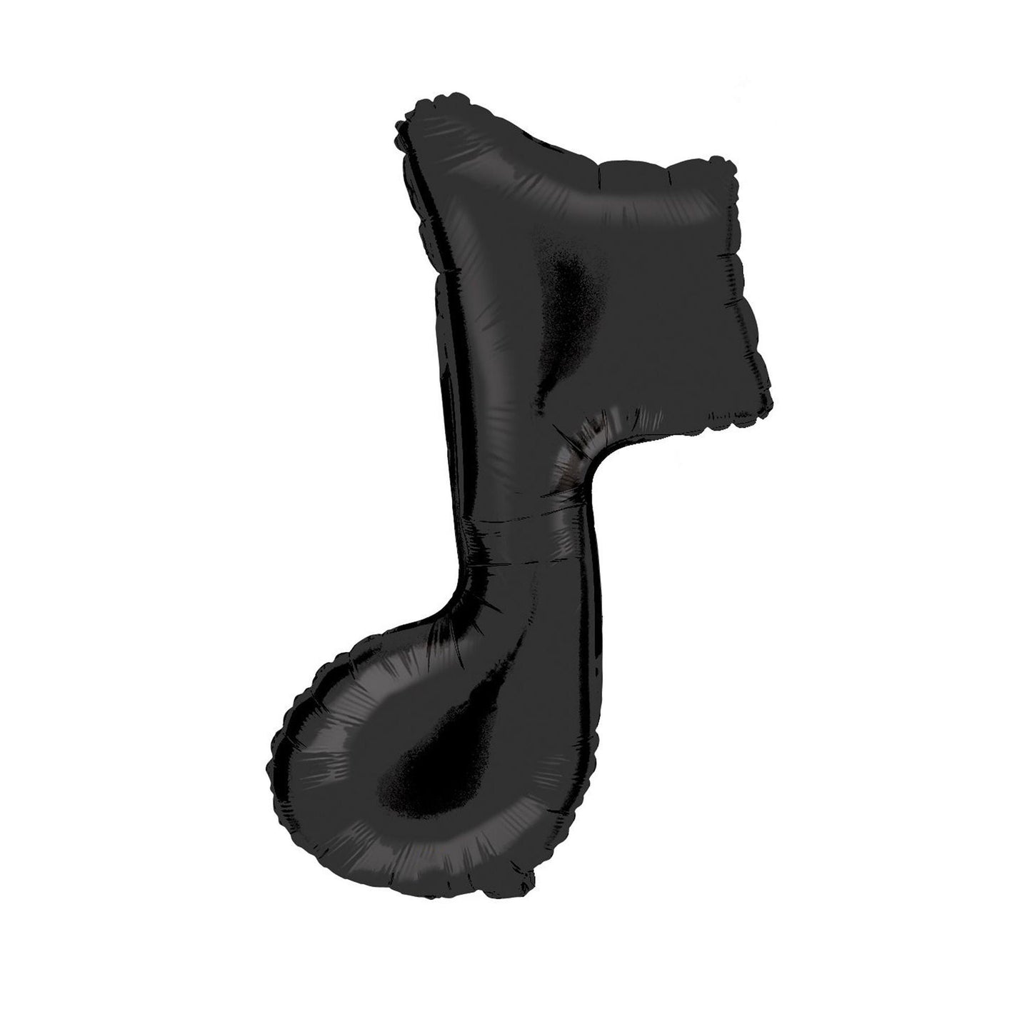 35” Foil Shape Music Note Single - Black Balloon