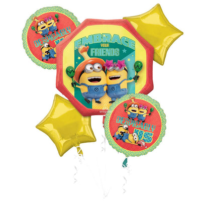 Despicable Me 4 Bouquet Foil Balloon 5pcs