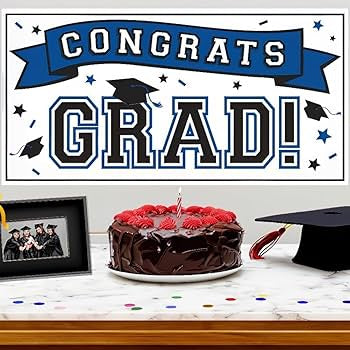 Grad Large Banner Blue 33.5in