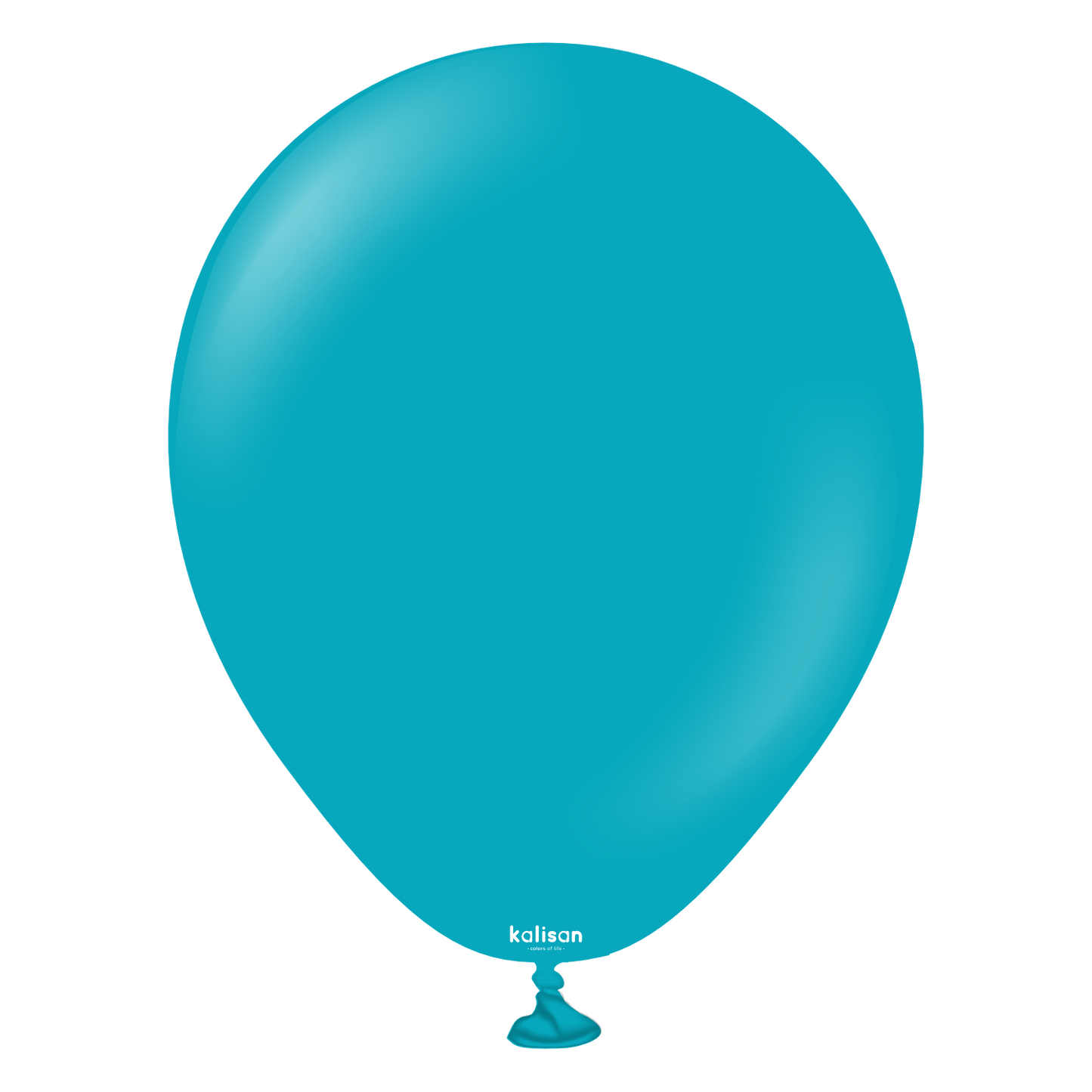 5" Kalisan Latex Balloons Standard Turquoise (50 Per Bag)