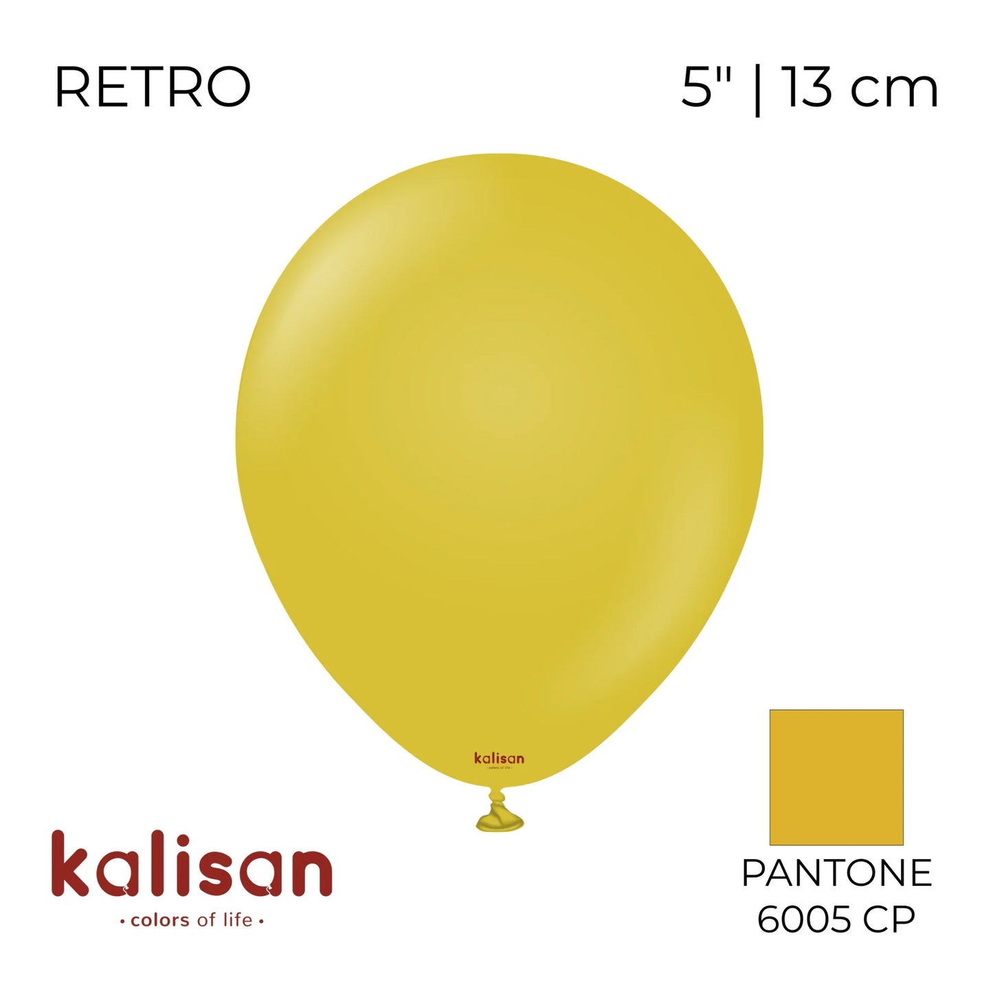 Kalisan 5” Retro Mustard 50pcs