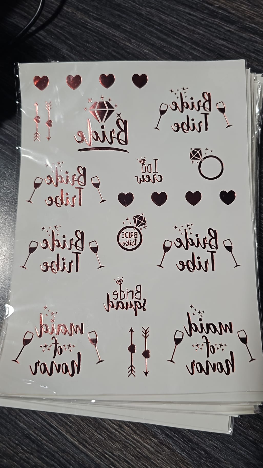 Plancha Tatoos/Tatuajes Sticker Bride