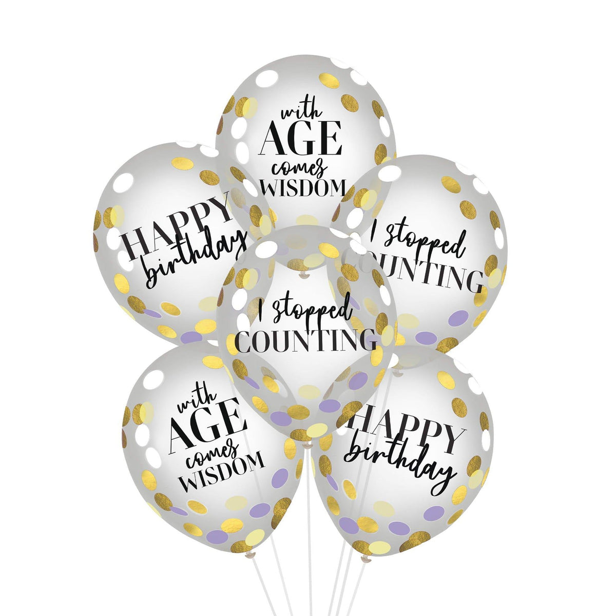 Party Of The Ages Latex Balloon 6pcs