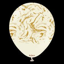 Kalisan Balloons 12” Space Nebula White Sand 25ct