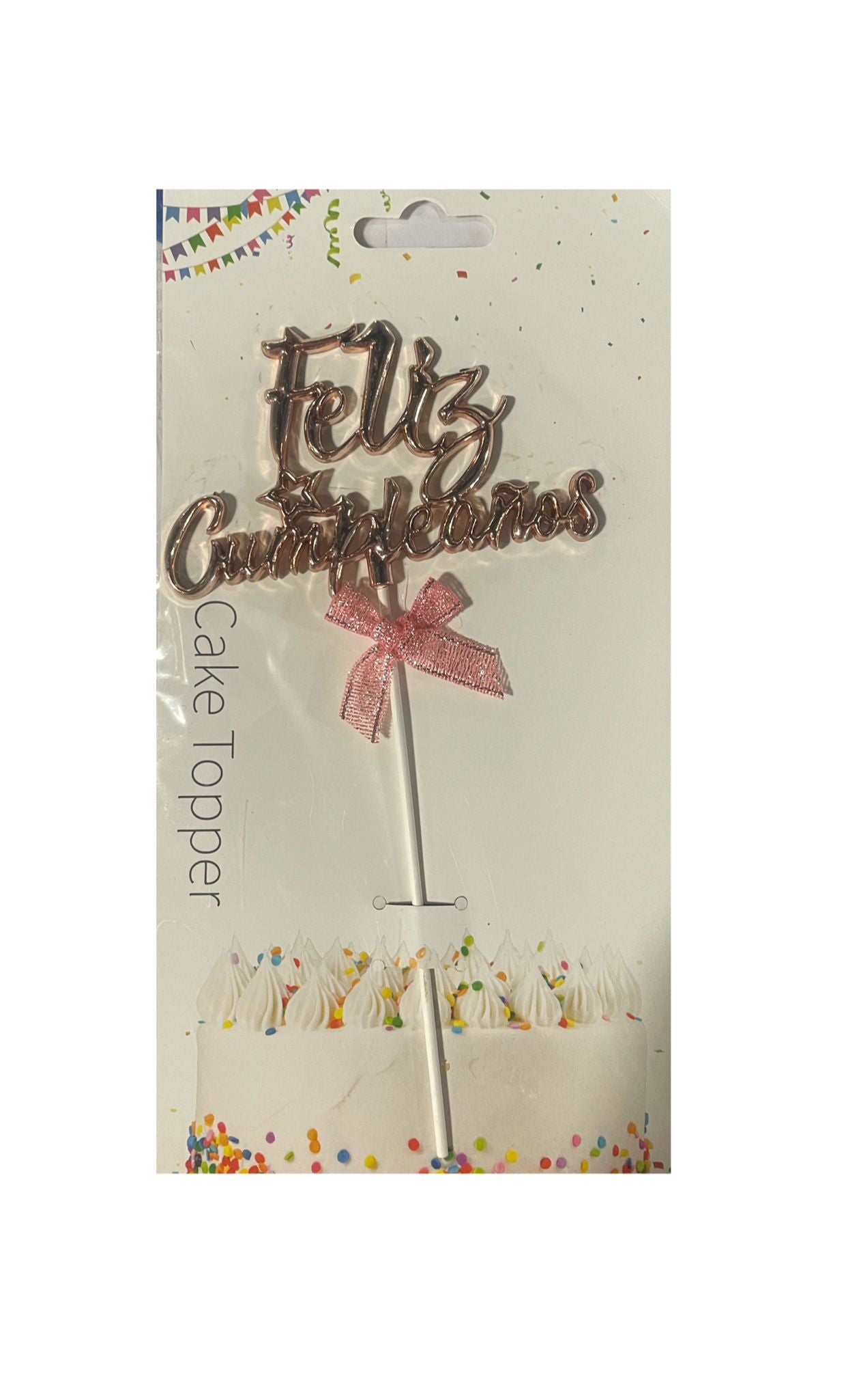 Cake Topper Feliz Cumpleaños 20cm