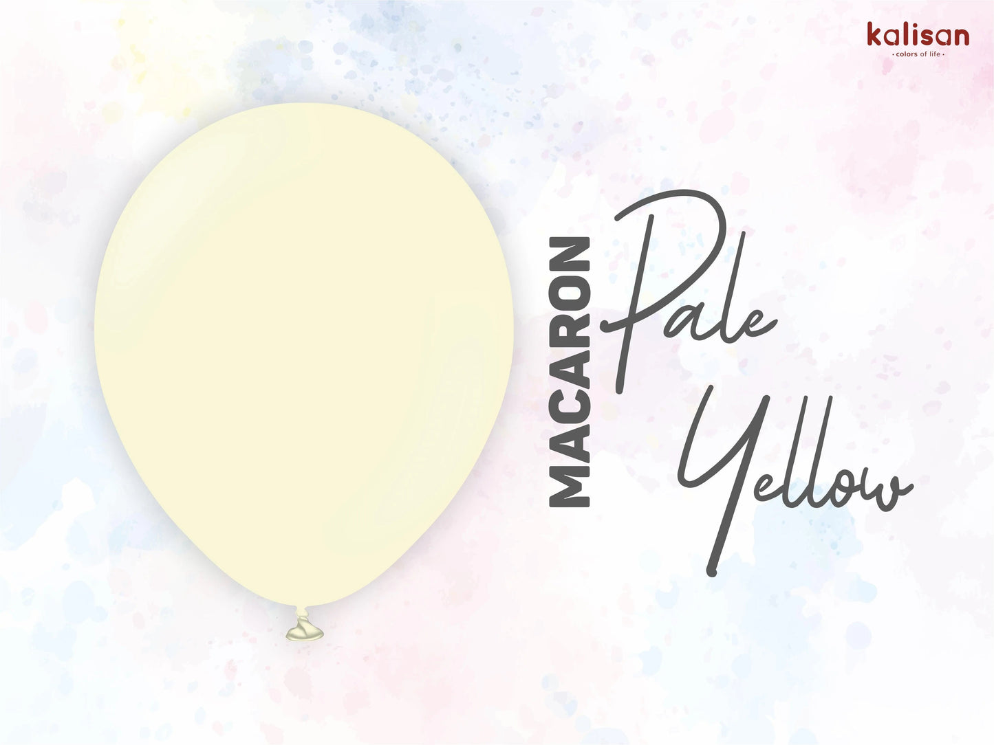 Kalisan 5” Macaron Pale Yellow 50ct