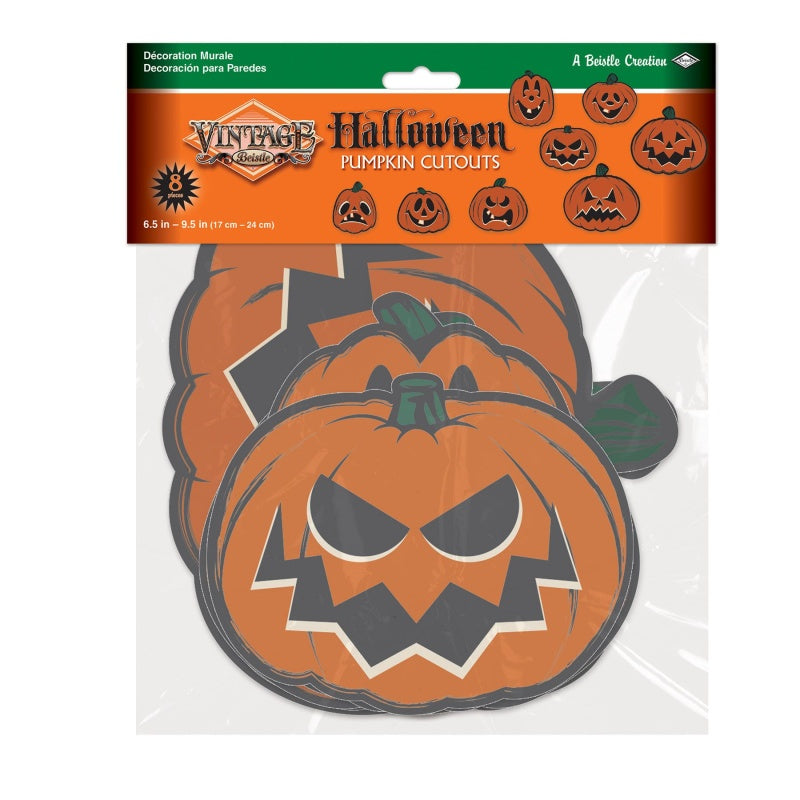 Halloween Cutouts Pumpkin (8u)