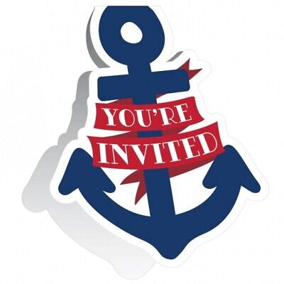 Nautical Baby Invitations (x8u)