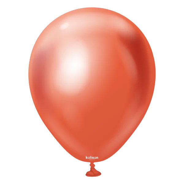 Kalisan Balloons 5” Mirror Red 50ct