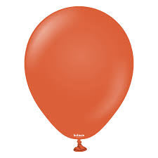 Kalisan Balloons 12" Retro Rust Orange 50pcs