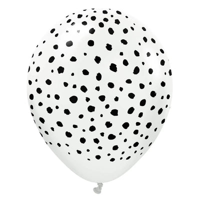 Kalisan Balloons 12” Safari Cheetah White 25ct
