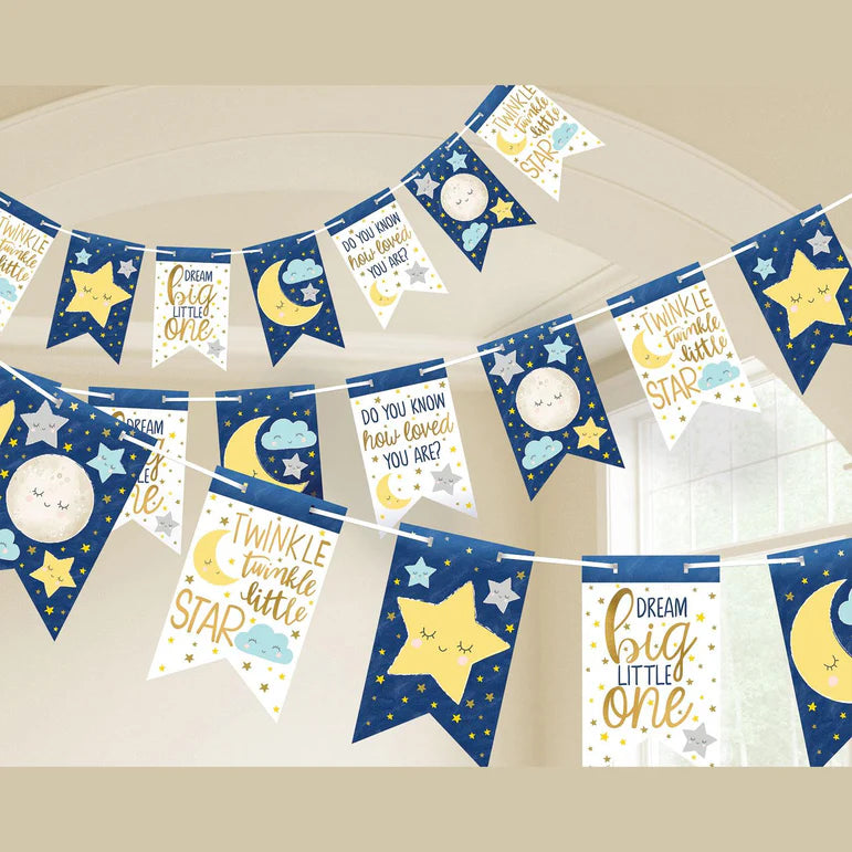 Twinkle Little Star Pennant Banner 15ft