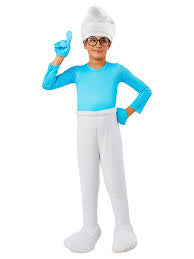 The Smurf Brainy Smurf Kids Costume