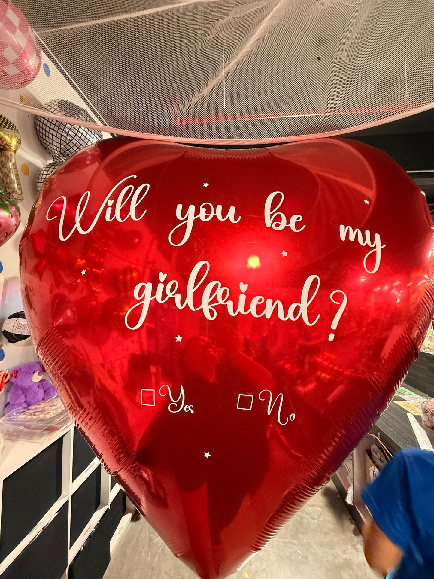 Corazón Foil Gigante Rojo 68" (x1u)