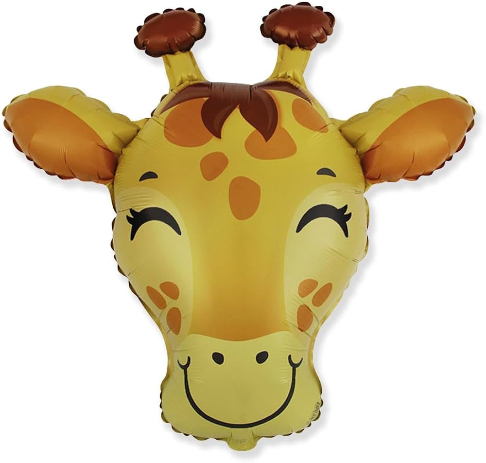 Giraffe Head Foil Balloon 31”