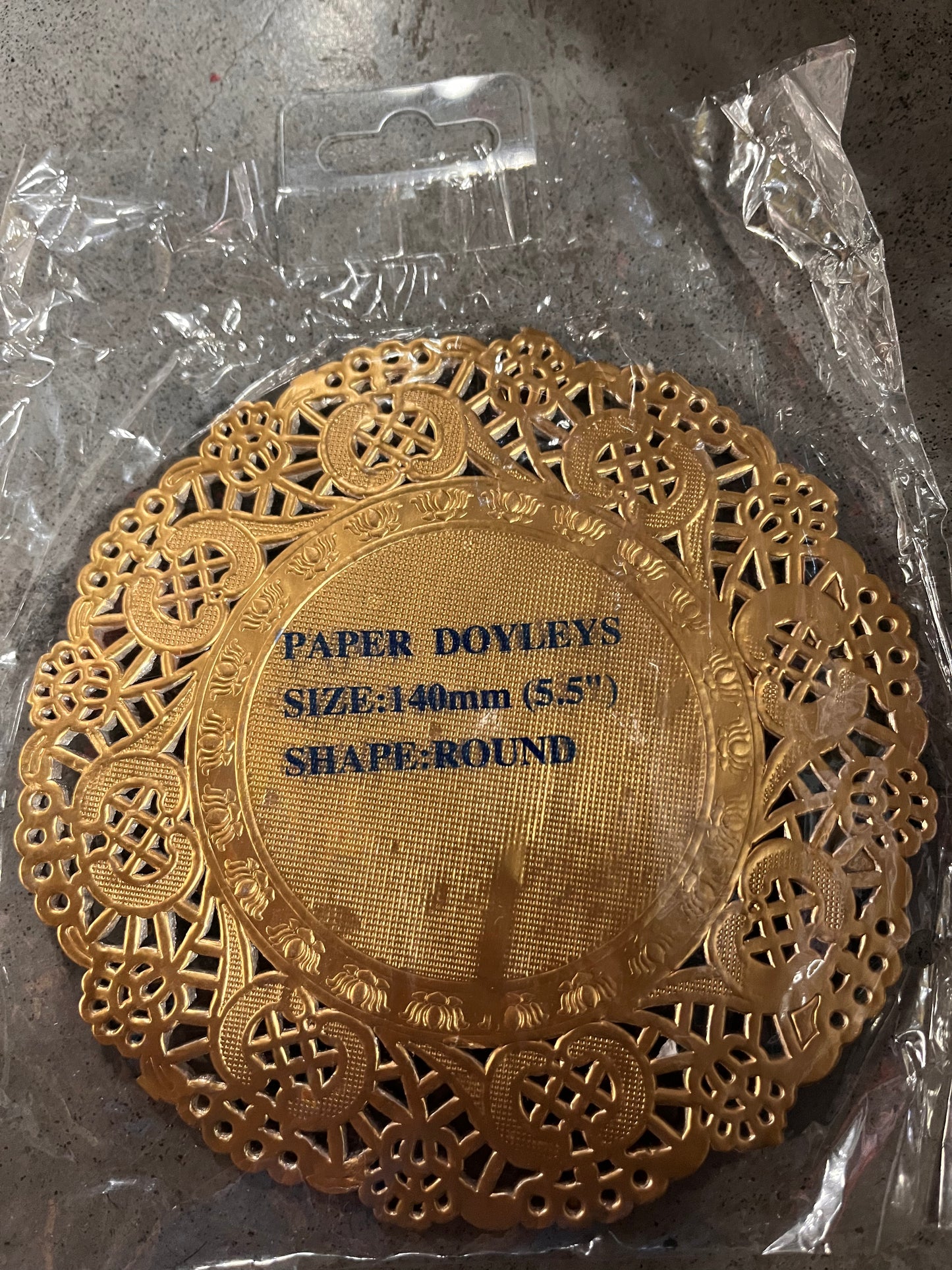 Doilies Gold 5.5" x 50 pcs