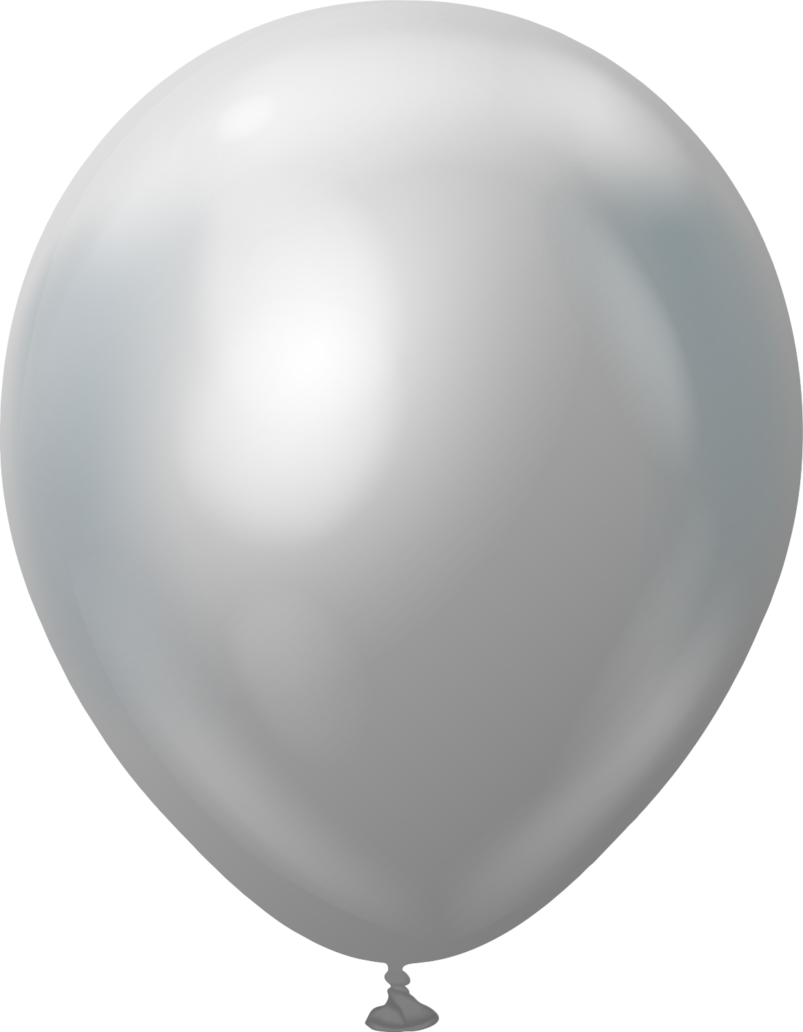Kalisan 12" Latex Balloons Mirror Silver (50 Per Bag)