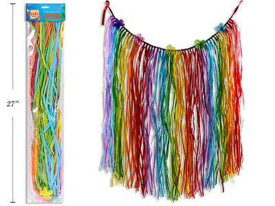 Falda Hawaiana Hula Multicolor 65 cm