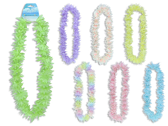 Collar Hawaiano Luau Pastel (1pc)
